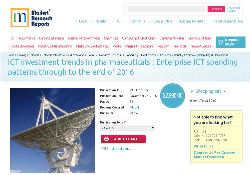 ICT investment trends in pharmaceuticals