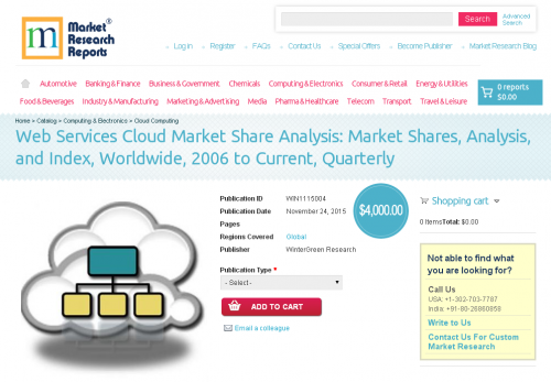 Web Services Cloud Market Share Analysis: Market Shares'