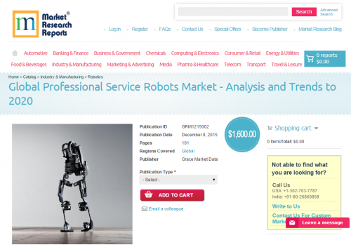 Global Professional Service Robots Market'