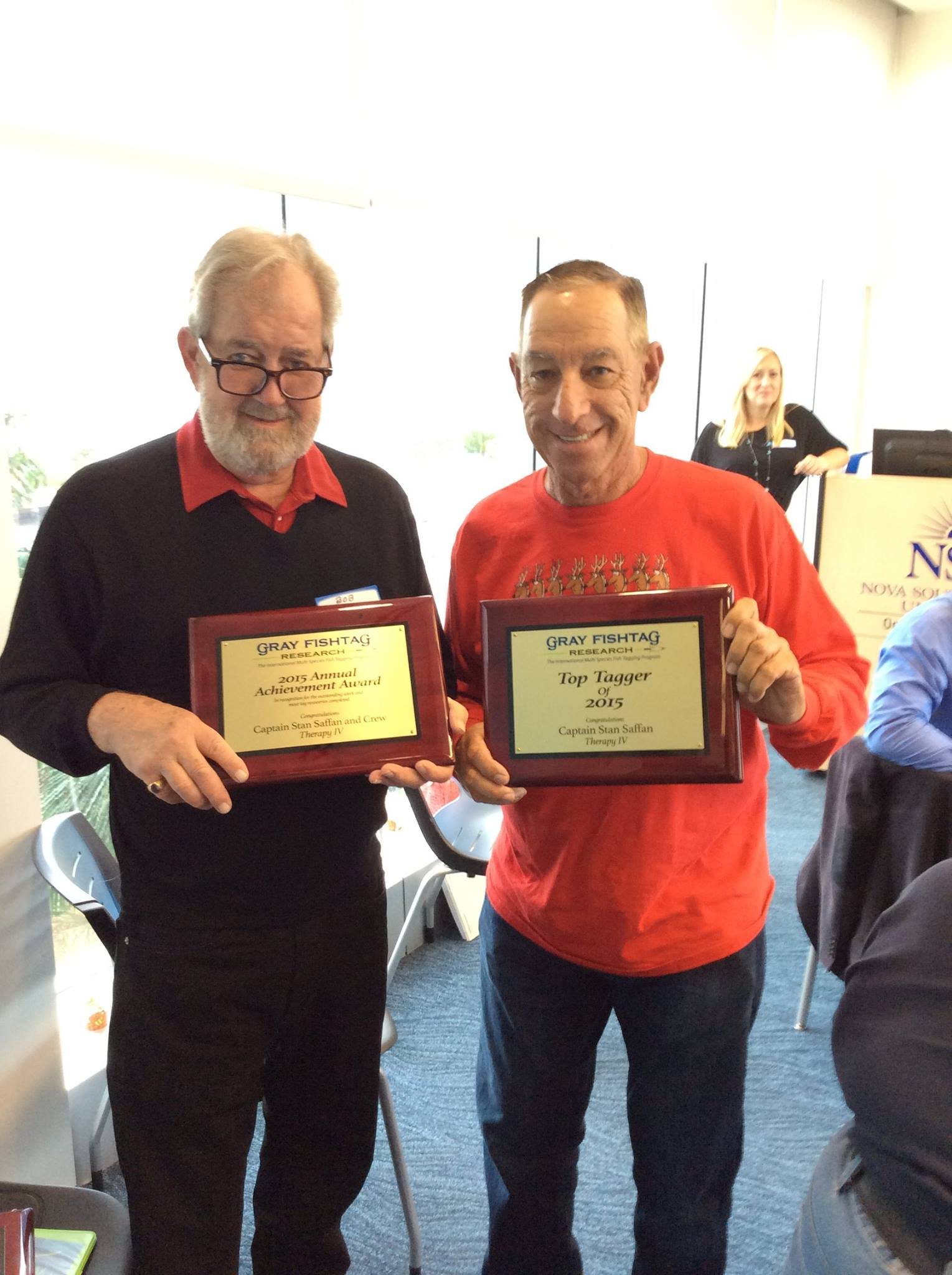 Captain Stan Staffan Awarded by Gray FishTag Research