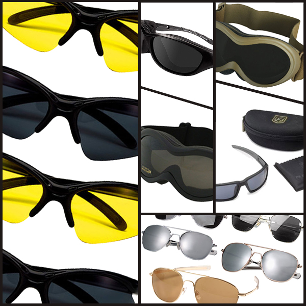 Military eyewear from Wiley X, American Optical, and Bobster'