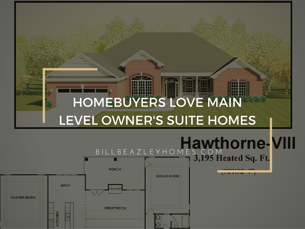 Bill Beazley Homes Offers Homes with the Owner Suite on