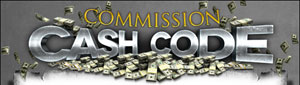 commission cash code'