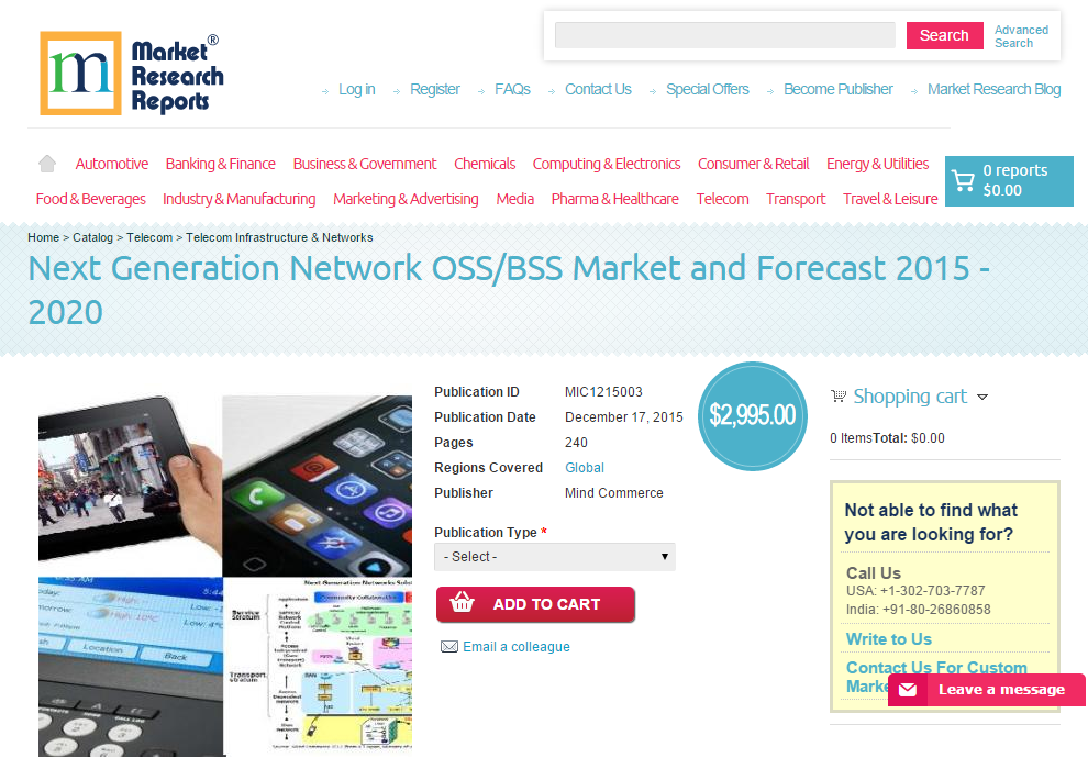 Next Generation Network OSS/BSS Market and Forecast 2015 - 2