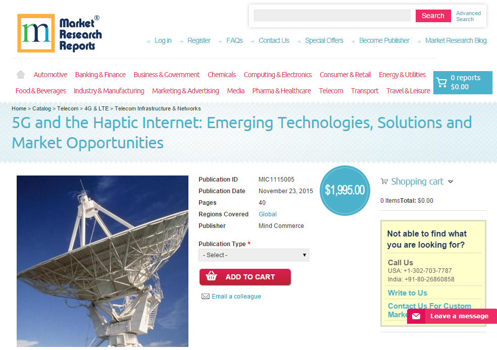 5G and the Haptic Internet: Emerging Technologies, Solutions
