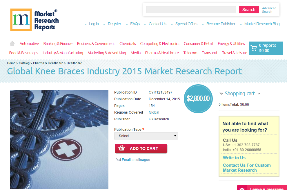 Global Knee Braces Industry 2015'