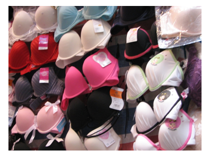 Plus-size underwear fashion show defies cold conditions to p