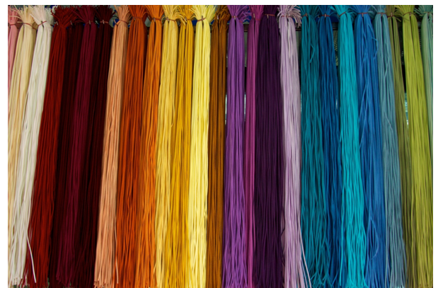 Artwork goes on display containing 55 miles of coloured thre