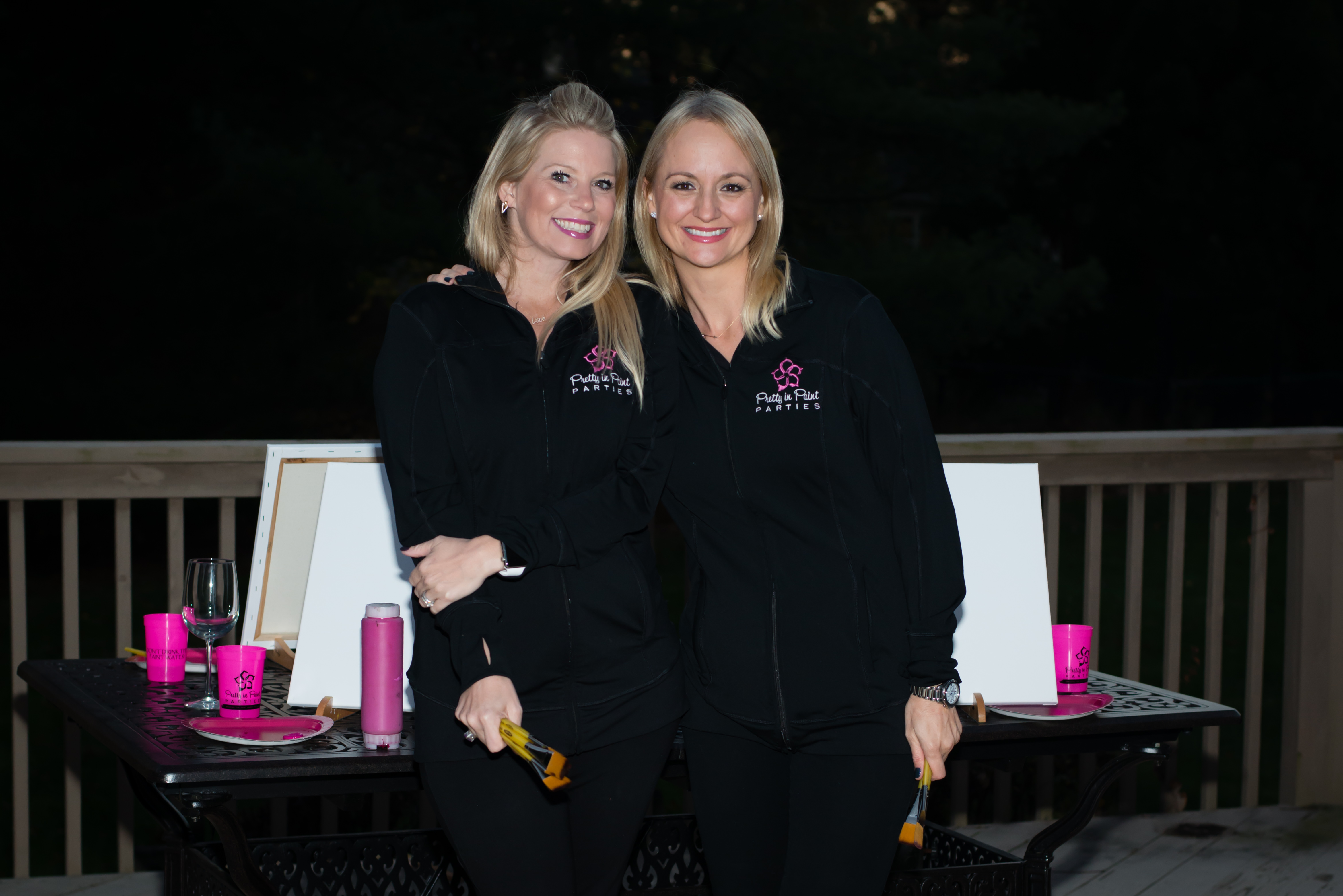 Pretty In Paint Parties Erica and Amelia'