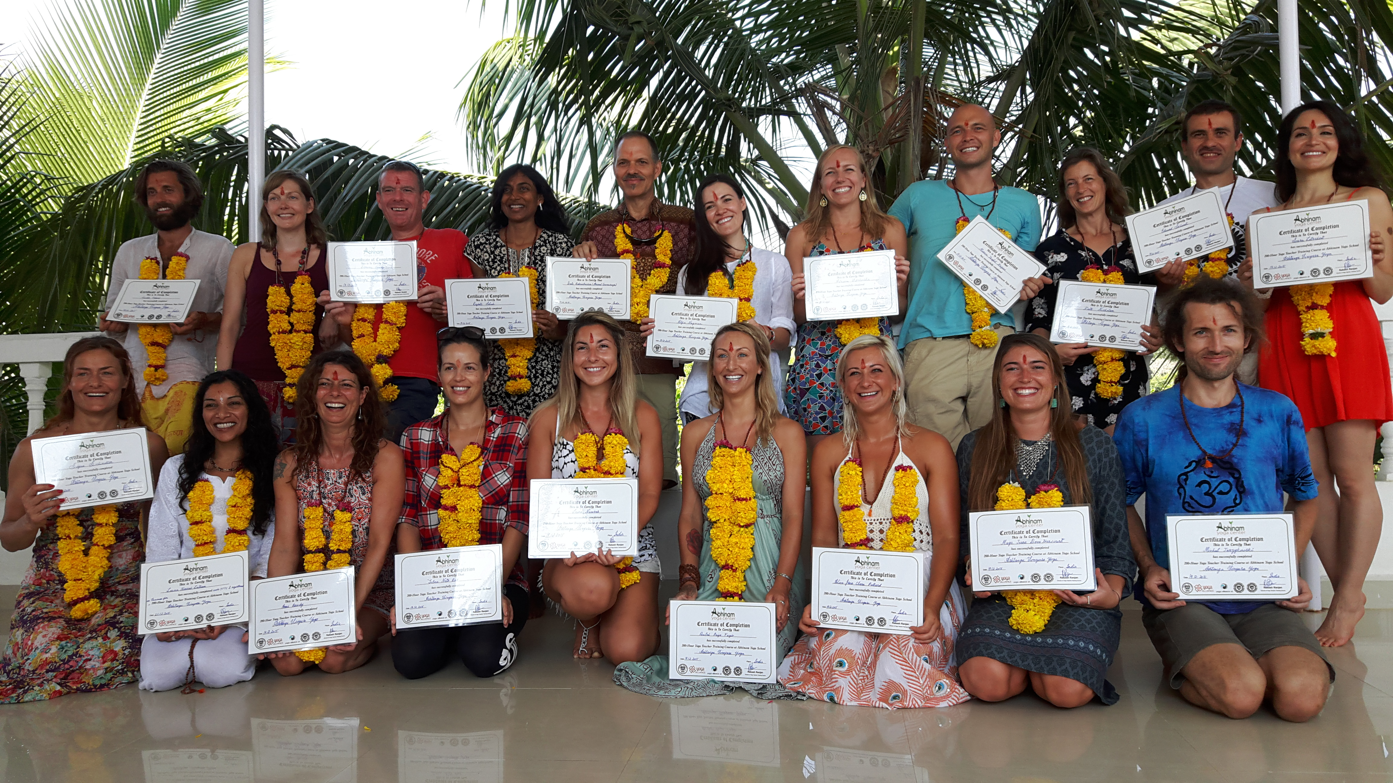 Nov 15 Yoga TTC in Patnem Graduation