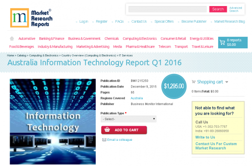 Australia Information Technology Report Q1 2016'