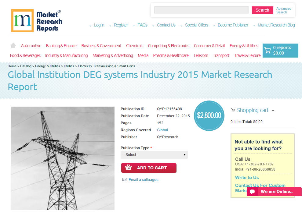 Global Institution DEG systems Industry 2015'