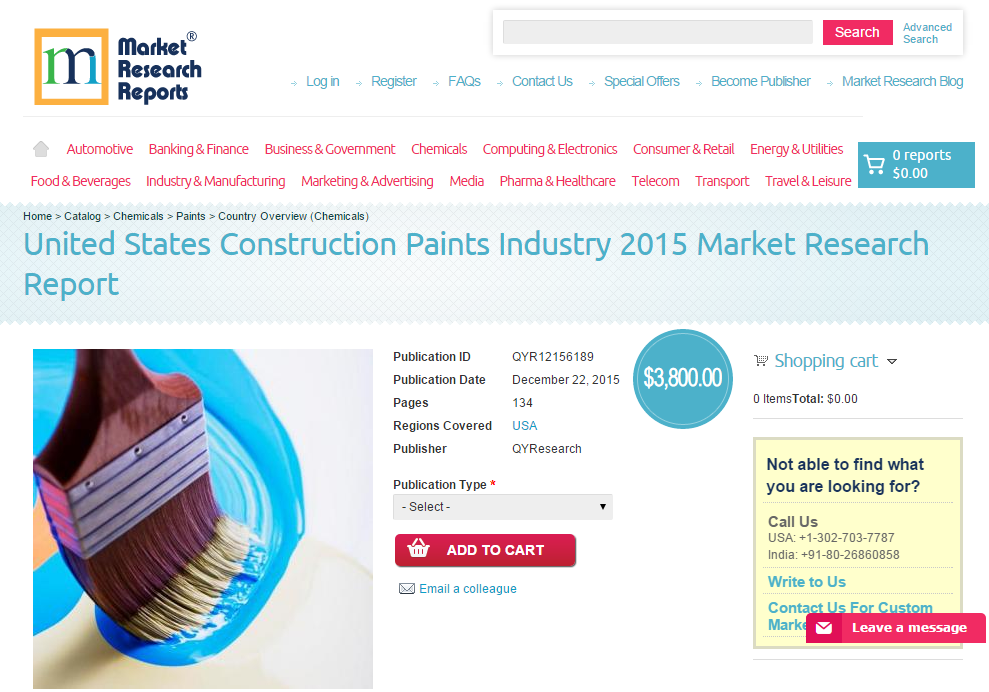 United States Construction Paints Industry 2015