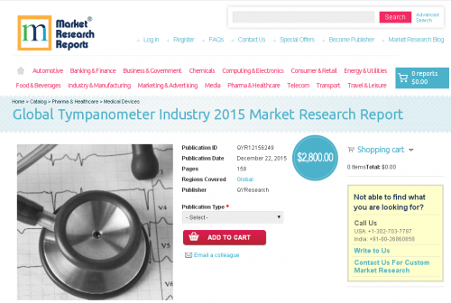Global Tympanometer Industry 2015'