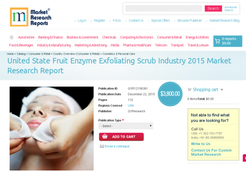 United State Fruit Enzyme Exfoliating Scrub Industry 2015'