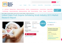 United State Fruit Enzyme Exfoliating Scrub Industry 2015