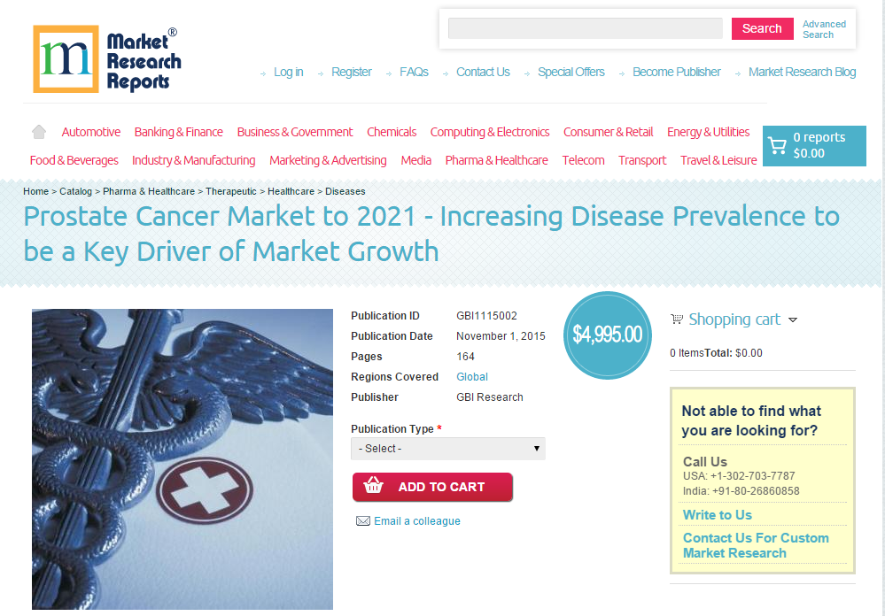 Prostate Cancer Market to 2021'