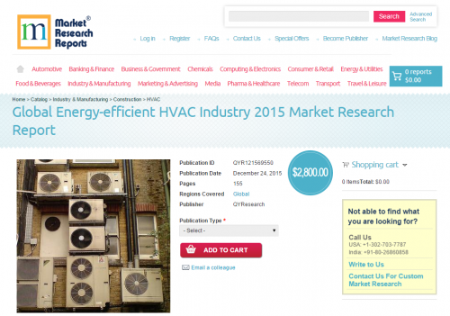 Global Energy-efficient HVAC Industry 2015'