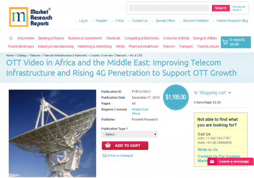 OTT Video in Africa and the Middle East: Improving Telecom'