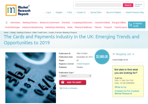 The Cards and Payments Industry in the UK'