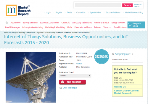Internet of Things Solutions, Business Opportunities'