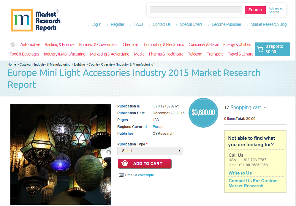 Europe Mini Light Accessories Industry 2015