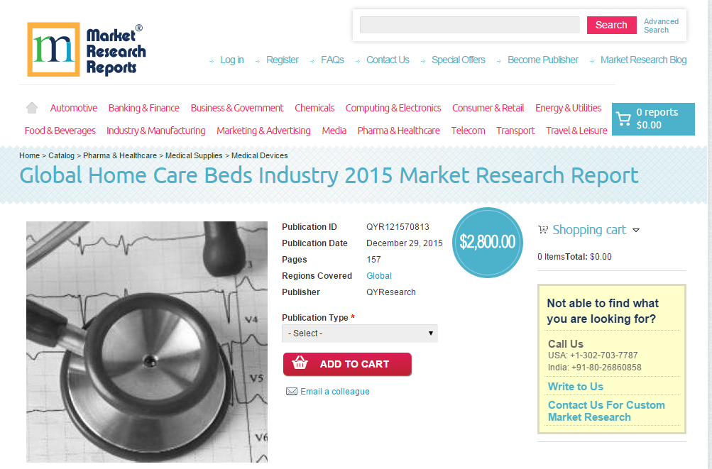 Global Home Care Beds Industry 2015'