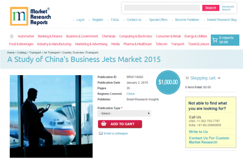 A Study of China's Business Jets Market 2015'