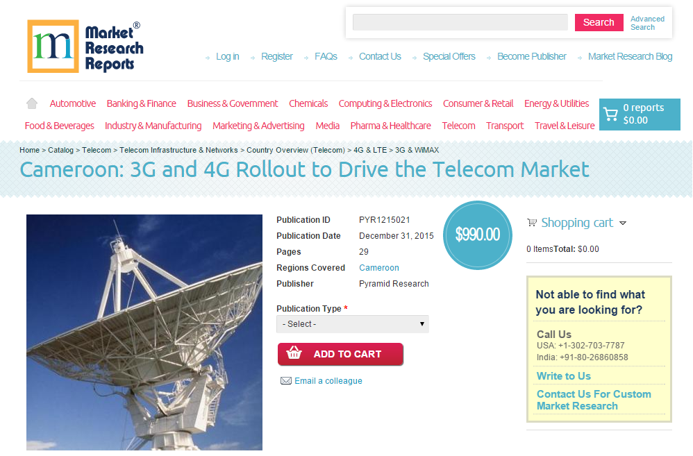 Cameroon: 3G and 4G Rollout to Drive the Telecom Market