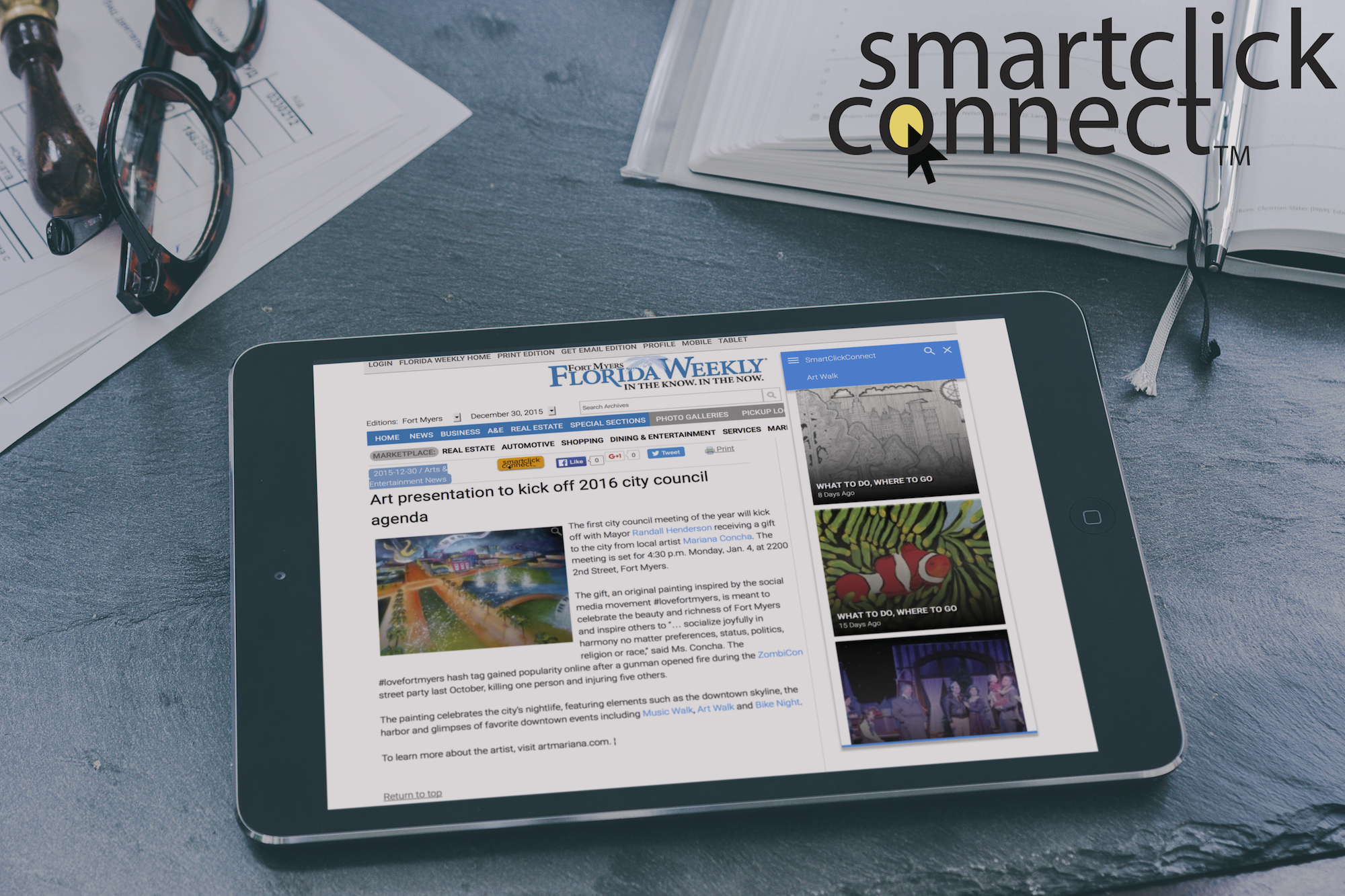 SmartClickConnect on Tablet