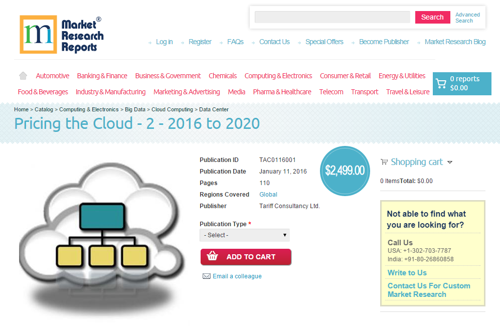 Pricing the Cloud - 2 - 2016 to 2020'