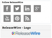 ReleaseWire Connect - Social Media Links on a Press Release