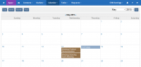 ReleaseWire CRM - Monthly View